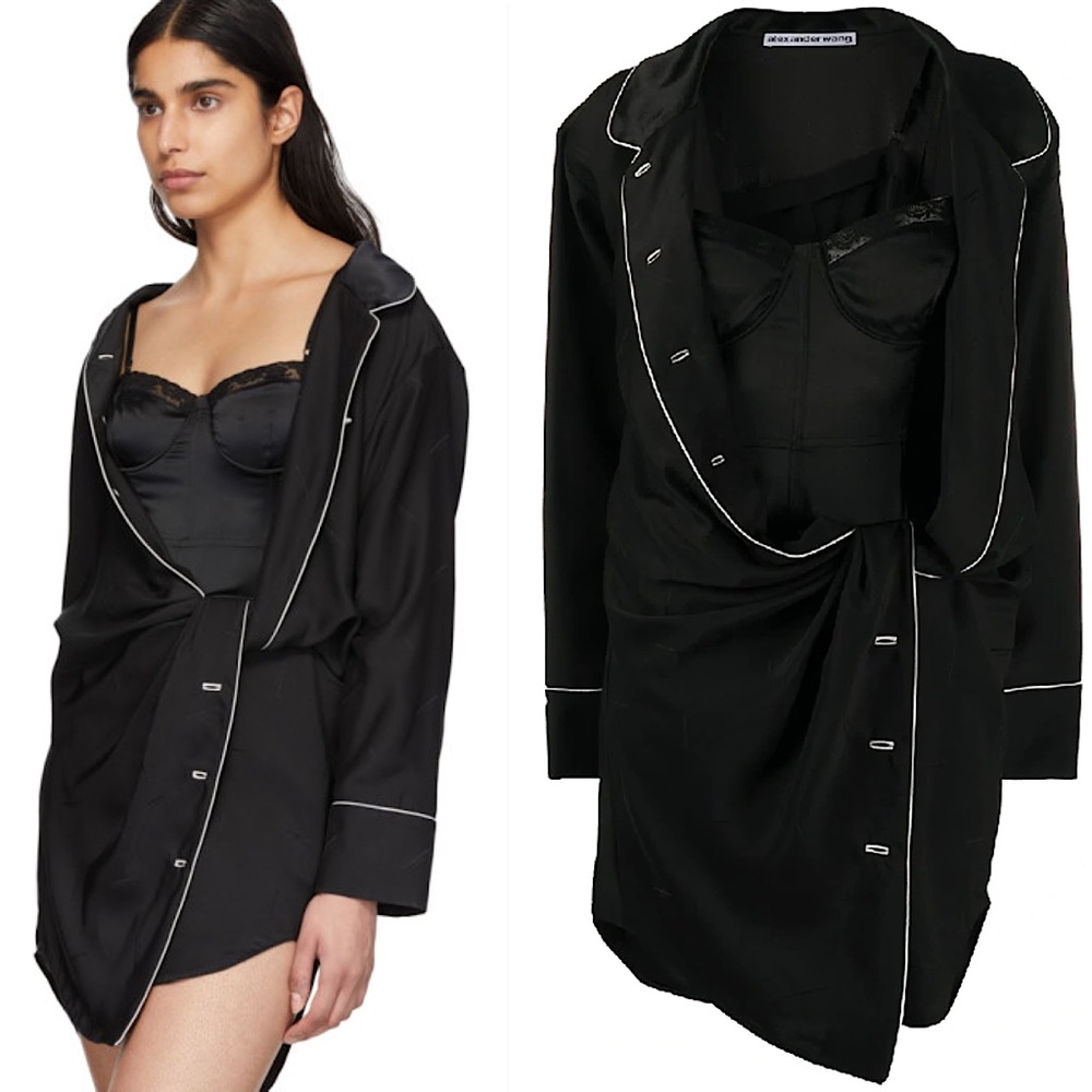 Like new Alexander Wang silk asymmetric pyjama dress $895 2